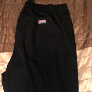 Black scrub pants